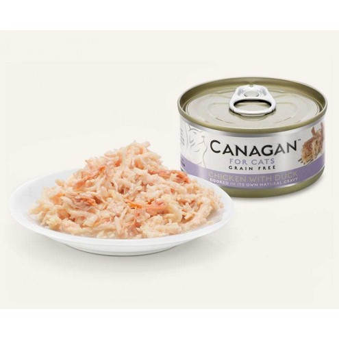 Canagan 無穀物雞肉伴鴨肉配方貓罐頭 75g