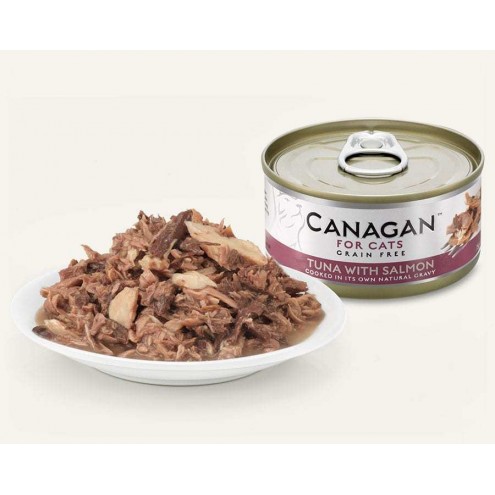 Canagan 無穀物吞拿魚伴三文魚配方貓罐頭 75g