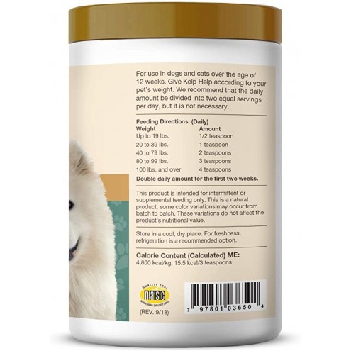 NaturVet - Kelp Help (Plus Omegas) For Dogs & Cats 1LB